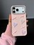 Apple Iphone 17 Pro Uyumlu Kılıf Kurdele ve Kalp Figürlü Darbeye Dayanıklı Yumuşak Silikon Kapak 3