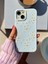 iPhone 13/14/15 Uyumlu Papatya Desenli Mavi Lansman Liquid Silikon Kılıf 1