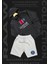 Paris Sweatshirt Şort Takım Erkek Kapüşonlu Üst Alt Spor Taraftar 2 Iplik Kombin 1