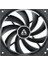 F12, 120MM 4pin Pwm, 1350 Rpm, Siyah Kanat Siyah Çerçeve Kasa Fanı (AR-ACFAN00203A) 2