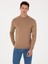 Erkek Camel Slim Fit Yün Karışımlı Çeyrek Balıkçı Yaka Basic Triko Kazak 50318891-VR015 8