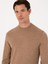 Erkek Camel Slim Fit Yün Karışımlı Çeyrek Balıkçı Yaka Basic Triko Kazak 50318891-VR015 9