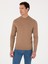 Erkek Camel Slim Fit Yün Karışımlı Çeyrek Balıkçı Yaka Basic Triko Kazak 50318891-VR015 10