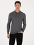 Erkek Füme Regular Fit Yün Karışımlı Polo Yaka Basic Triko Kazak 50318855-VR058 8