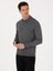 Erkek Füme Regular Fit Yün Karışımlı Polo Yaka Basic Triko Kazak 50318855-VR058 10