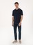 Erkek Lacivert Regular Fit %100 Pamuk Bisiklet Yaka Basic T-shirt 50319801-VR033 11