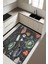 Kitchen Desenli Dijital Baskı Kaymaz Taban Mutfak Halısı H0054 1
