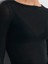 32122 Kayık Yaka Modal Kaşmir Ultra Hafif Bluz-Siyah 4