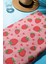 Dijital Baskı Plaj Deniz Havlusu Çilek Desenli Peştamal HVL0161 2
