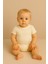 Kısa Kollu Omuzdan Çıtçıtlı 2li Bebek Body Zıbın Krem-Beyaz 5
