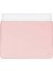 Skin Pro MacBook Air 13.6 M2 M3 M4 ve Pro 14.2 M1 M2 M3 M4 Uyumlu Deri Laptop Kılıf Ultra Ince Zarf Tipi Pembe 1