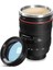 Objektif Kupa Lens Kupa Kahve ve Çay Için Termos Kupa Fotoğraf Tutkunları Için Dekoratif Hediyelik 350 ml (Cam Kapak) 1
