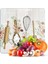 Cam Kesme Tahtası ve Sunumluk Kare Kitchenware Desenli 30 x 30 cm 1