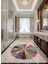Banyo ,salon ,hol ,koridor ,halı Paspas Halı Kilim Çiçek Şekilli Çok Renkli Patchwork Istediğiniz Her Ölçüde Hazırlanır 3