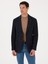 Erkek Lacivert Slim Fit Yün Karışımlı Spor Ceket 50272700-VR033 8