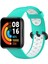 CPT83 Xiaomi Redmi Watch 2 Spor Delikli Kordon - Turkuaz-Beyaz 1