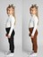 2li Kız Çocuk Fitilli Kadife Tayt - Rahat Kışlık Esnek Leggings 2