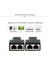 2 Portlu Ethernet Splitter, Çift Lan Kablosu, Ethernet Bölücü, RJ45 Dişi Adaptör Konnektörü 3