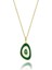 14 Ayar Altın Yeşil Nazar Boncuğu Kolye 1