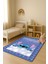 Parlak Kadife Kumaş Dijital Baskı Dot Kaymaz Tabanlı Çocuk ve Genç Odası Halısı H0989 1