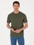 Erkek Haki Regular Fit %100 Pamuk Bisiklet Yaka Basic T-shirt 50319801-VR027 8