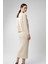 Kadın Hırka Elbise Ikili Takım - Krem 4