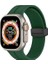 Uruchı Apple Watch Manyetik Silikon Kordon 42/44/45/49/l Kadın Erkek Spor Kordon Iwatch Apple Watch Serisi 8 7 6 5 4 3 2 1 Se Ultra ile Uyumlu, Yeşil 1