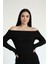 Kadın Madonna Yaka Siyah Alt Üst Takım 5