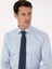 Erkek Açık Mavi Slim Fit %100 Pamuk Yarım İtalyan Yaka Klasik Gömlek 50318216-VR003 9