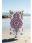 Dijital Baskı Plaj Deniz Havlusu Mandala Desenli Peştamal HVL0150 1