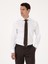 Erkek Beyaz Slim Fit %100 Pamuk Tam İtalyan Yaka Klasik Gömlek 50318221-VR013 10