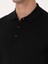 Erkek Siyah Regular Fit Yün Karışımlı Polo Yaka Basic Triko Kazak 50318855-VR046 14