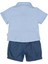 Tencel Şort 2li Takım (Colored Lınes) Mavi 2