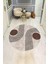 Yuvarlak Modern Desenli Dijital Baskı Kaymaz Tabanlı Halı H0821 1