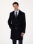 Erkek Lacivert Slim Fit %100 Kaşmir Palto 50314889-VR033 8