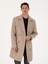 Erkek Bej Regular Fit Yün Karışımlı Kaban Kaşe 50311634-VR011 8