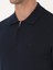 Erkek Lacivert Regular Fit Yün Karışımlı Fermuarlı Polo Yaka Basic Triko Kazak 50318901-VR033 14