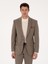 Erkek Camel Slim Fit Yün Karışımlı Mikro Desenli Klasik Ceket 50310061-VR015 8