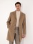 Erkek Camel Slim Fit %100 Kaşmir Palto 50314889-VR015 8