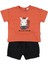 Tencel Şort 2li Takım (Bobby And Me) Kiremit 1