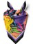 C78 Kadın Mavi Yaprak Desenli 50X50 Bandana Hyl DG01692-22 1