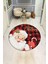 Noel Baba Desenli Yuvarlak Dijital Baskı Kaymaz Tabanlı Halı H0323 1