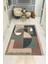 Modern Desenli Dijital Baskı Kaymaz Taban Halı H1085 1