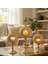 3’lü Gold Mumluk Dekoratif 42-36-30 cm 1