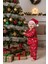 Yılbaşı Temalı Çocuk Pijama Takımı ( 3 Parça Alt-Üst-Şapka Halimde Gönderilir) 9/12/18/24 Ay Seçeneği 1