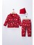 Yılbaşı Temalı Çocuk Pijama Takımı ( 3 Parça Alt-Üst-Şapka Halimde Gönderilir) 9/12/18/24 Ay Seçeneği 3