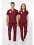 Unisex Bordo Lisans/lisans Üstü Sağlık Meslek Mensupları Scrubs Forma Takım(Sağlık Bak.yeni Yön.uygun) 1