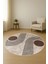 Yuvarlak Modern Desenli Dijital Baskı Kaymaz Tabanlı Halı H0821 2