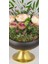 Ayaklı Siyah-Gold Saksıda Deluxe Şakayık & Gül Aranjmanı Premium 7