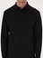 Erkek Siyah Regular Fit %100 Pamuk 3 İplik Polo Yaka Sweatshirt 50318960-VR046 13